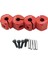 SCX10 CC01 Için 4 1/10 Hex Tekerlek Hub'ları Set Wraith 90027 90034 Off Road Araba 11MM Kırmızı (Yurt Dışından) 2