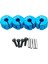 SCX10 CC01 Wraıth Için 4 1/10 Hex Tekerlek Hub'ları Set 90027 90034 Off Road Araba 9mm Mavi (Yurt Dışından) 1
