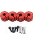 SCX10 CC01 Için 4 1/10 Hex Tekerlek Hub'ları Set Wraith 90027 90034 Off Road Araba 10MM Kırmızı (Yurt Dışından) 1