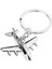 Cilalı Gümüş Uçak Uçak Anahtarlık Düzlem Model Metal Charms Anahtarlık (Yurt Dışından) 1