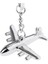 Cilalı Gümüş Uçak Uçak Anahtarlık Düzlem Model Metal Charms Anahtarlık (Yurt Dışından) 3