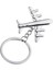 Cilalı Gümüş Uçak Uçak Anahtarlık Düzlem Model Metal Charms Anahtarlık (Yurt Dışından) 4