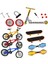 Parmak Oyuncaklar Set 1:18 Aksesuarları Ile Kaykay Bisiklet Scooter Salıncak Kurulu (Yurt Dışından) 1