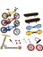 Parmak Oyuncaklar Set 1:18 Aksesuarları Ile Kaykay Bisiklet Scooter Salıncak Kurulu (Yurt Dışından) 4