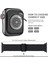 Apple Watch Uyumlu Kordon 3 4 5 6 7 Se 42MM 44MM 45MM Örgü Tokalı Kordon Lacivert Mor 3