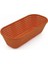 Oval Turuncu Bambu Tipi Ekmek Mayalama Sepeti 30 x 13.5 x 8.5 cm 1