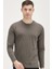 T8588 Dewberry Bisiklet Yaka Erkek Sweatshirt-Haki 2