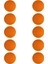 10X Eva Profesyonel Uygulama Golf Topu Spor Eğitim Topları 42MM Dia 1.65 "turuncu (Yurt Dışından) 1