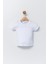 Çocuk Beyaz Bisiklet Yaka Basic T-Shirt %100 Pamuk 1
