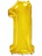 Folyo Balon Rakam 1 Altin 32 Inc ( 80 cm ) 1