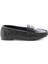 Siyah Baskı Detaylı Kadın Loafer Ayakkabı K015421664 2