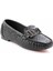 Siyah Baskı Detaylı Kadın Loafer Ayakkabı K015421664 3