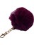 Patlıcan Moru Renk Peluş Ponpon Anahtarlık 973 1