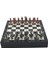 Gifthome Orta Boy Metal Roma Satranç Takımı Antik ve Mermer Desenli Sandıklı Mdf Tahtası (36X36X6 Cm.) 1