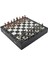 Gifthome Orta Boy Metal Roma Satranç Takımı Antik ve Mermer Desenli Sandıklı Mdf Tahtası (36X36X6 Cm.) 2