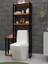 Egem Klozet Üstü Düzenleyici Raf 3 Raflı Banyo Düzenleyici Havluluk Banyo Organizer Wc Arkası 3