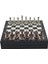 Gifthome Büyük Boy Metal Klasik Satranç Tk. Antik ve Mermer Desenli Sandıklı Mdf TAHTASI(36X36 Cm.) 3