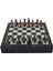 Gifthome Orta Boy Metal Ingiliz Satranç Takımı Antik ve Mermer Desenli Sandıklı Mdf Tahtası (36X36X6 Cm.) 1