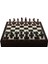 Gifthome Orta Boy Metal Ingiliz Satranç Takımı Antik ve Ceviz Desenli Sandıklı Mdf Tahtası (36X36X6 Cm.) 1