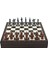Gifthome Orta Boy Metal Truva-Sparta Satranç Takımı Antik ve Ceviz Desenli Sandıklı Mdf Tahtası (36X36X6 Cm.) 4