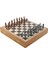 Gifthome Orta Boy Metal Truva-Sparta Satranç Takımı Antik ve Rustik Desenli Sandıklı Mdf Tahtası (36X36X6 Cm.) 2