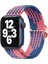 Apple Watch Uyumlu Kordon 3 4 5 6 7 Se 38MM 40MM 41MM Örgü Tokalı Kordon Mavi Pembe 1