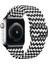 Apple Watch Uyumlu Kordon 3 4 5 6 7 Se 38MM 40MM 41MM Örgü Tokalı Kordon Siyah Beyaz 1