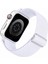 Apple Watch Uyumlu Kordon 3 4 5 6 7 Se 38MM 40MM 41MM Örgü Tokalı Kordon Beyaz New 1