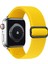 Apple Watch Uyumlu Kordon 3 4 5 6 7 Se 38MM 40MM 41MM Örgü Tokalı Kordon Sarı 1