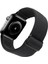 Apple Watch Uyumlu Kordon 3 4 5 6 7 Se 38MM 40MM 41MM Örgü Tokalı Kordon Siyah 1