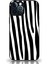 Apple iPhone 12 Pro Max Kapak Kamera Korumalı Cam Kılıf - Siyah Zebra Desenli 1