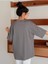 Kadın Oversize Füme Vigorous Cheerful Baskılı T-Shirt 2