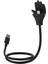 Metal Telefon Tutucu Micro USB Kablo Siyah 1