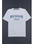 Gri Oversize Michigan Lansing Tasarım Tshirt 4