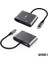 5in1 Type-C Hub Port Adaptör HDMI VGA USB Aux Pd Girişli 5