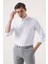 Slim Fit Beyaz Armürlü Gömlek 8EF02EE38293M 1