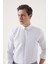 Slim Fit Beyaz Armürlü Gömlek 8EF02EE38293M 2