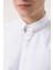 Slim Fit Beyaz Armürlü Gömlek 8EF02EE38293M 3