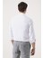 Slim Fit Beyaz Armürlü Gömlek 8EF02EE38293M 4