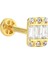 Altın Baget Tragus Piercing 14 Ayar 2