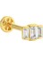 Altın Baget Tragus Piercing 14 Ayar Tria 2