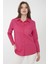 Kadın Koton Uzun Gömlek Fuşya 1