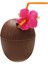 6 Adet Hawaii Plaj Içecek Kupası ile Saman Dekorasyon Içme Saman Plastik Hindistan Cevizi Ananas Parti Doğum Günü Süslemeleri | Teacups (Kahverengi) (Yurt Dışından) 2