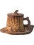 Ağaç Stump Japon El Yapımı Çömlekçilik Kahve Fincanı Çay Seti Porselen Vintage Kahve Fincanları Porcelana Çay Bardağı ve Daire Setleri BD50BD | Teacup tabak Setleri (Yurt Dışından) 1