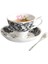 Seyahat Vintage Kahve Fincanı Kaşıkla Avrupa Tarzı Yaratıcı Kahve Kupaları Kullanımlık Kemik Çini Kaffeetasse Çay Kupası Daire | Kahve Kupası ve tabak Setleri (Yurt Dışından) 1