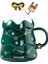 1 Takım Noel Seramik Kahve Kupa Kaşık ve Kapaklı Boyalı Kahve Fincanı Taşınabilir Içecek Kahvaltı Kupa Drinkware Party Hediye | Kahve Kupaları ve kupalar (Yurt Dışından) 2