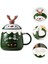 1 Takım Noel Seramik Kahve Kupa Kaşık ve Kapaklı Boyalı Kahve Fincanı Taşınabilir Içecek Kahvaltı Kupa Drinkware Party Hediye | Kahve Kupaları ve kupalar (Yurt Dışından) 3
