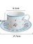 Yaratıcı Çay Bardağı Saucer Set Kahve Kupa Tatlı Pasta Plaka Pratik Süt Çay Içme Kupası Seramik Plaka Mutfak Araçları | Teacup tabak Setleri (Yurt Dışından) 1