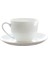 Saf Beyaz El Yapımı Seramik Kahve Fincanı Çanak Seti Latte Cappuccino Çiçek Profesyonel Kupa Basit Kahve Kupası | Teacup tabak Setleri (Yurt Dışından) 1