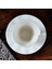 Beyaz Kabartmalı Seramik Kahve Fincanı Seti Lüks Yeniden Kullanılabilir Çay Bardağı ve Tabağı Set Vintage Ev Eşyaları | Kupa ve tabaklar (Yurt Dışından) 4
